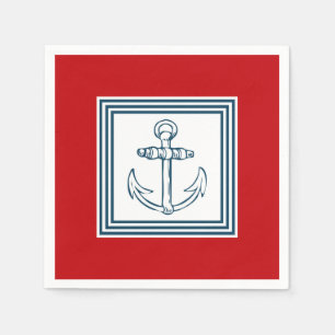 Nautical themed design napkin