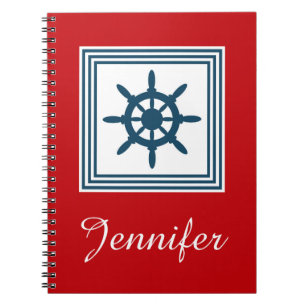 Nautical themed design notebook