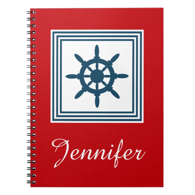 Nautical themed design notebook (Front)
