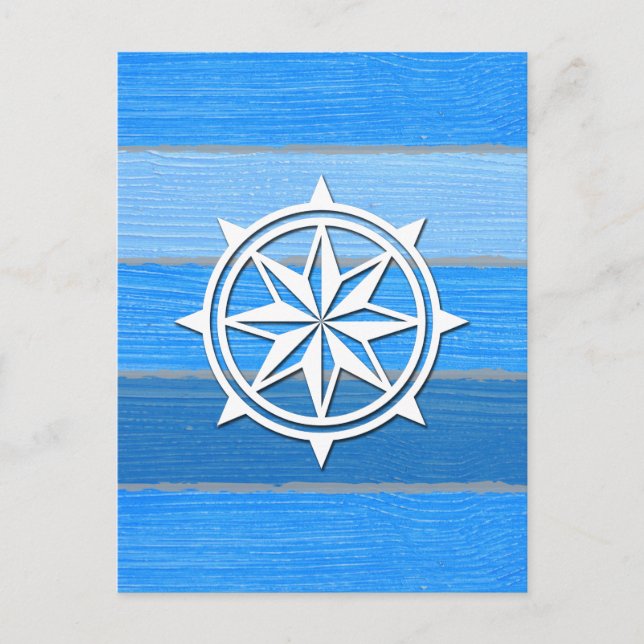 Nautical themed design postcard (Front)