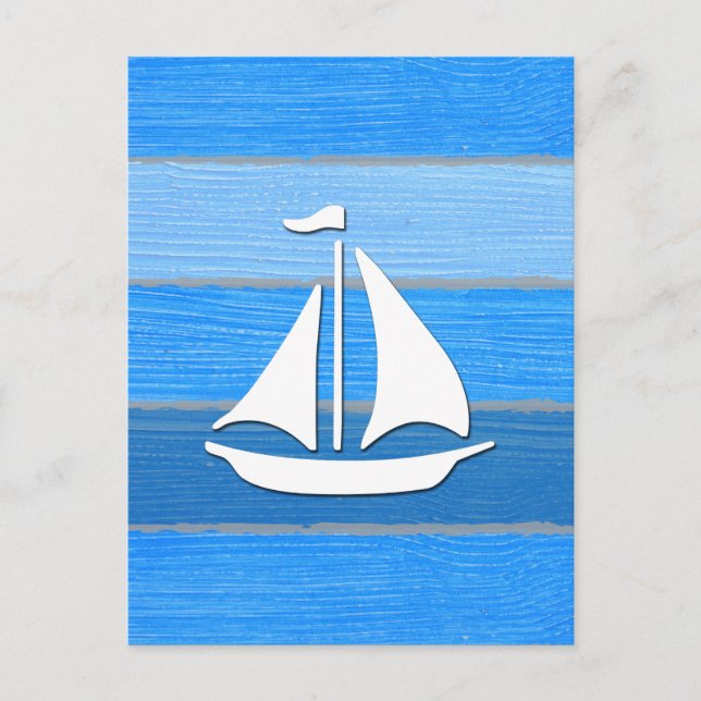 Nautical themed design postcard (Front)