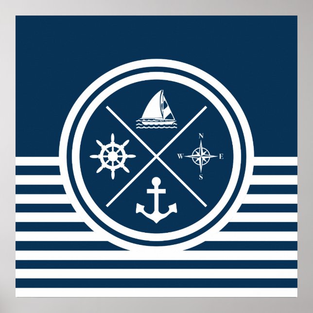 Nautical themed design poster (Front)