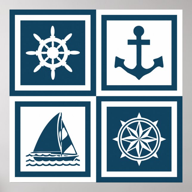 Nautical themed design poster (Front)
