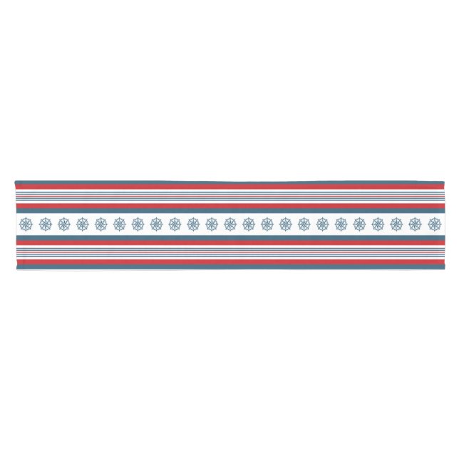 Nautical themed design short table runner (Horizontal)