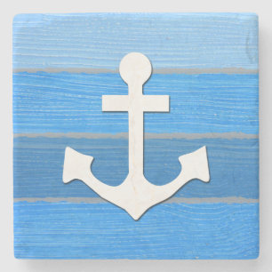 Nautical themed design stone coaster