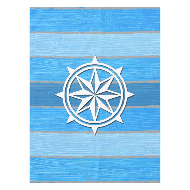 Nautical themed design tablecloth (Front)