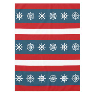 Nautical themed design tablecloth