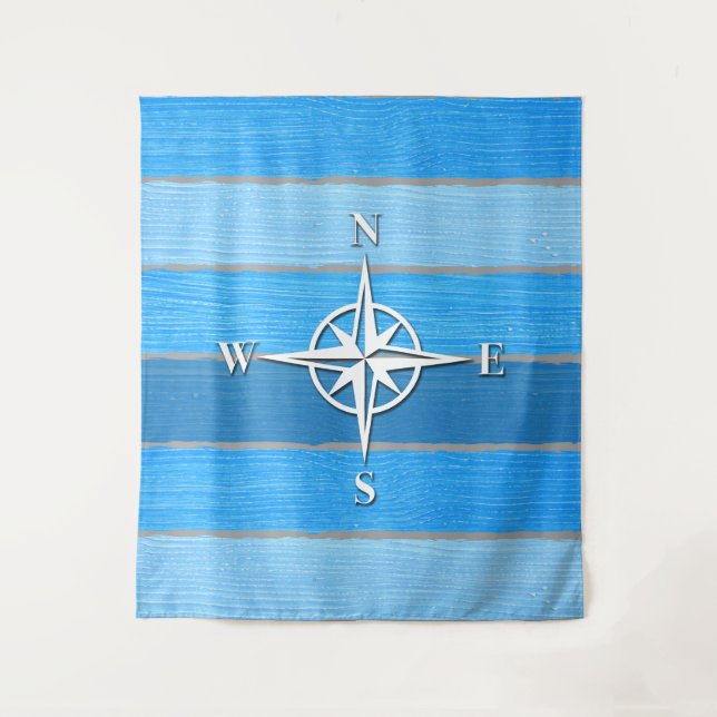 Nautical themed design tapestry (Front)