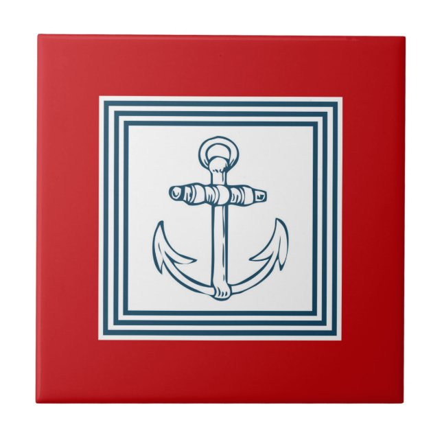 Nautical themed design tile (Front)