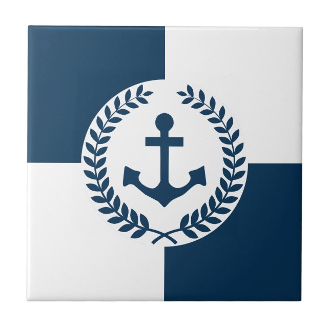 Nautical themed design tile (Front)