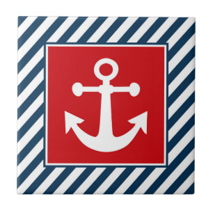 Nautical themed design tile