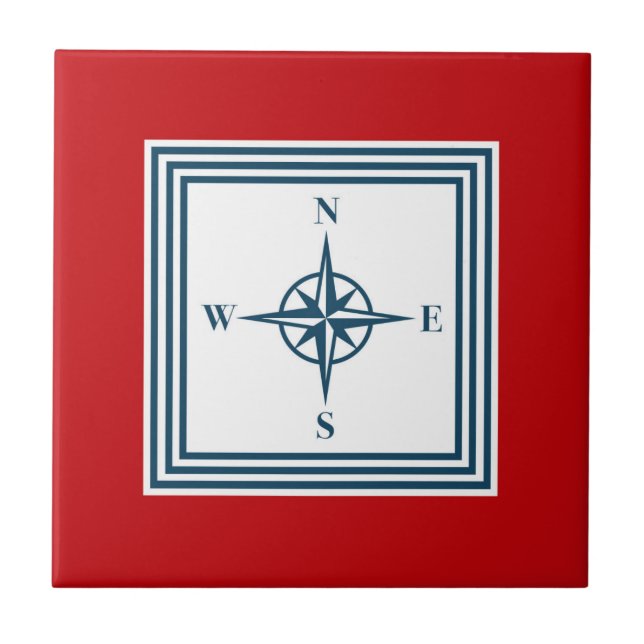 Nautical themed design tile (Front)