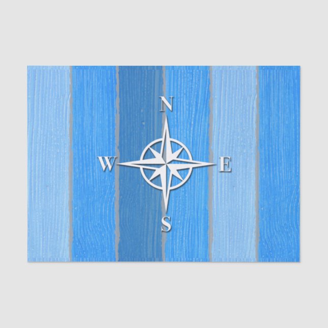 Nautical themed design tissue paper (Front)