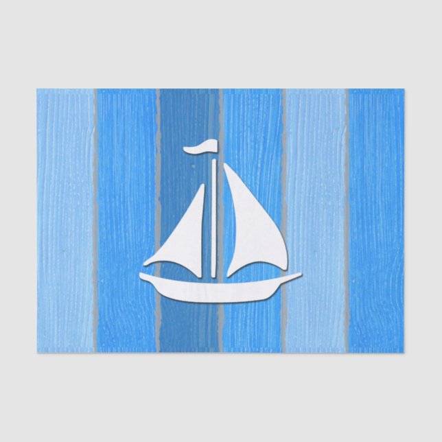 Nautical themed design tissue paper (Front)