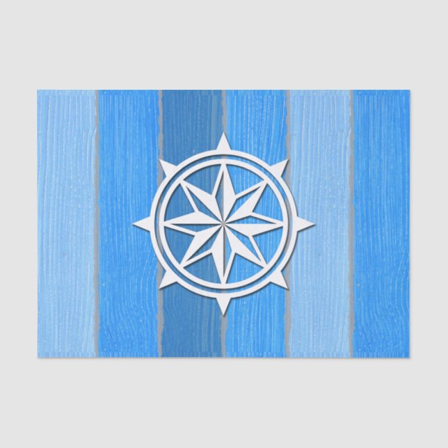 Nautical themed design tissue paper (Front)