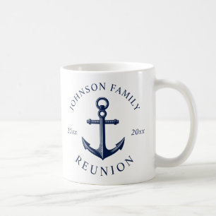 Nautical Themed Family Reunion Anchor Coffee Mug