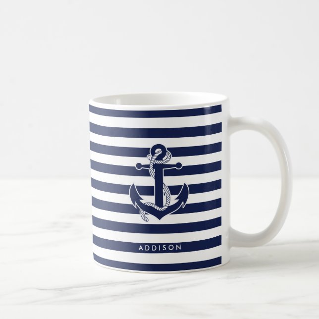Nautical Themed Gifts Classic Mugs Personalised (Right)