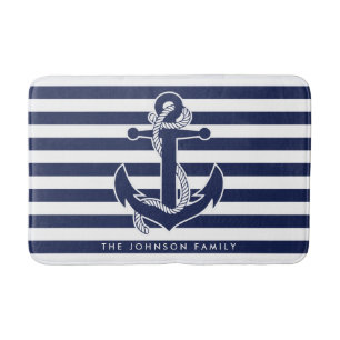 Nautical Themed Gifts Personalised Bath Mat