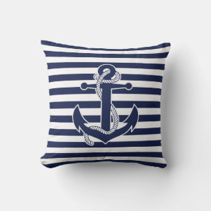Nautical Themed Gifts Throw Pillows Anchor