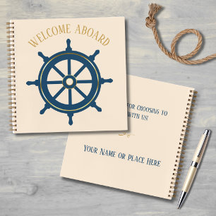 Nautical Themed Guest Book Spiral Notebook