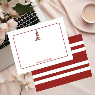 Nautical Themed Light House Name Personalised  Card