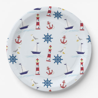 Nautical Themed Party Paper Plates