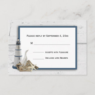 Nautical Themed RSVP Card
