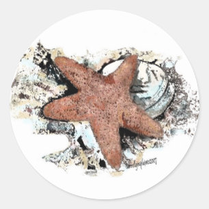 Nautical Themes Classic Round Sticker