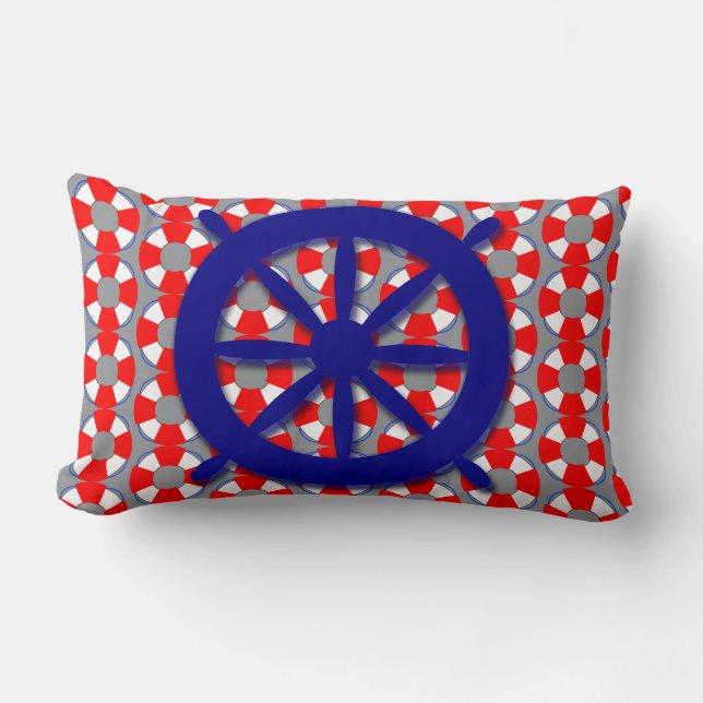 Nautical Throw Pillow (Front)