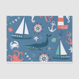 Nautical Tissue Wrapping Tissue Paper