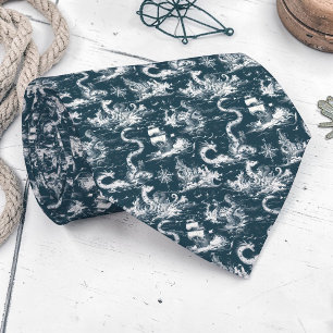 Nautical Toile Custom Necktie