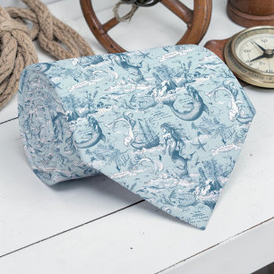 Nautical Toile Custom Necktie