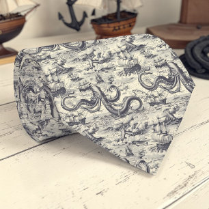 Nautical Toile Custom Necktie
