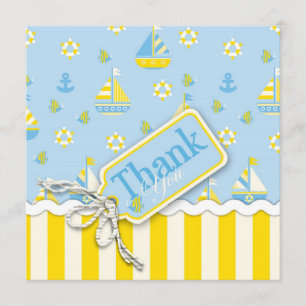 Nautical TY Square Thank You Card