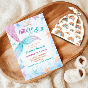 Nautical Under the Sea Baby Shower  Invitation