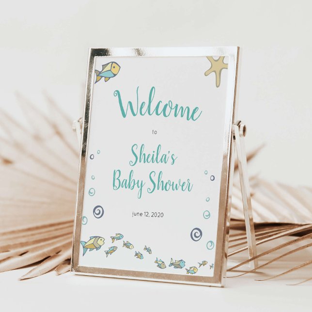 Nautical Under The Sea Welcome To Baby Shower Poster (Creator Uploaded)