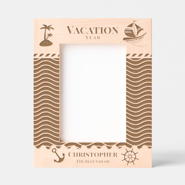 Nautical Vacation Etched Frames (Front)