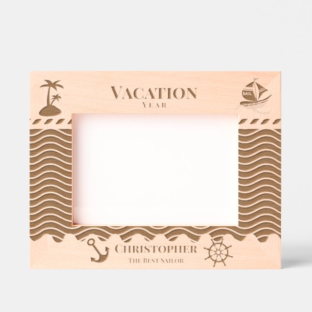 Nautical Vacation Etched Frames (Front)