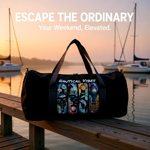 Nautical Vibes Marine Elements Duffle Bag