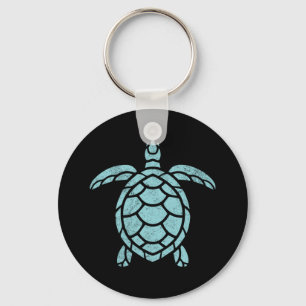 Nautical Vintage Marine Sea Turtle Key Ring