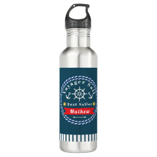 Nautical Voyager Best Sailor Dark Blue 710 Ml Water Bottle