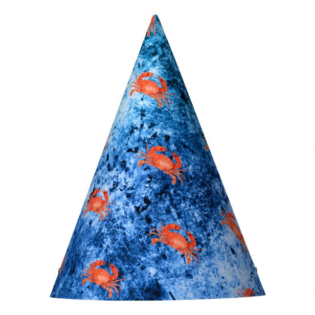 Nautical Waves Design 2  Party Hat (Front)