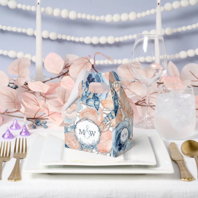 Nautical Wedding Beach Seashell Flowers  Favour Box (Wedding)