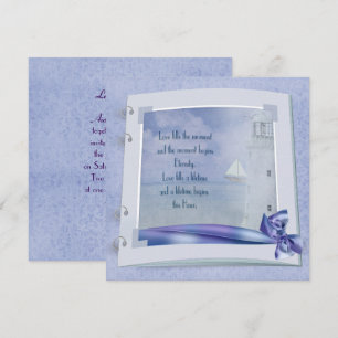 Nautical Wedding Book Invitation