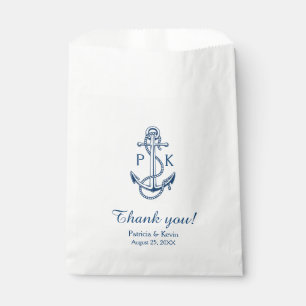 Nautical wedding favour bag   Anchor favour bag