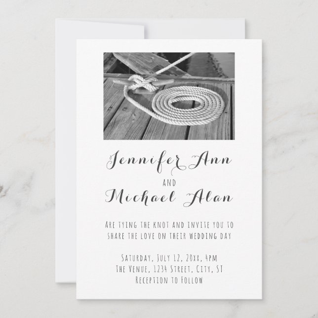 Nautical Wedding Invitation (Front)