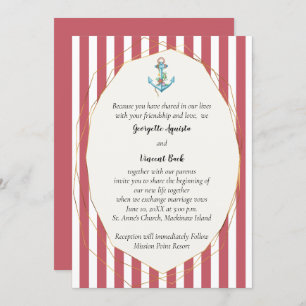 Nautical Wedding Invitation