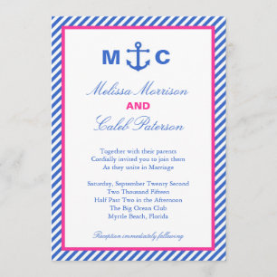 Nautical Wedding Invitation