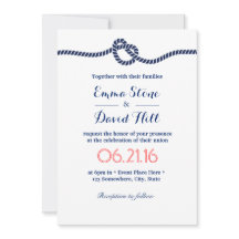 Nautical Wedding Minimalist Navy Tying the Knot