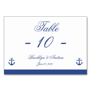 Nautical Wedding Place Cards